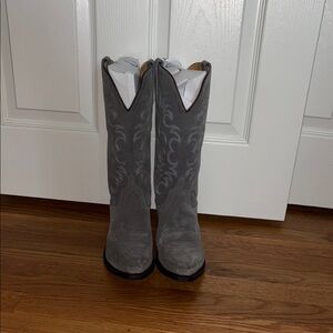 Old West Gray Cowboy Boots